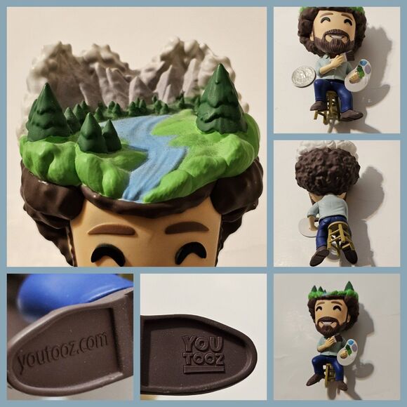 Bob Ross Vinyl Collectible Action Figure Youtooz Rare and Phunny Plush Set of 2 - Picture 2 of 12